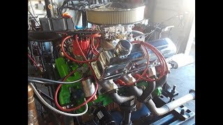 Lime Green Ford 390 FE 427HP Engine Start Up [upl. by Ainnat196]