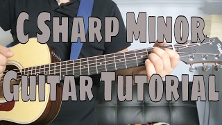 How to Play a C Sharp Minor Chord Chord Guitar Tutorial [upl. by Orabel]