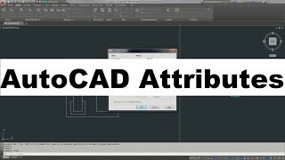 AutoCAD Attributes Tutorial Complete [upl. by Ordnazil652]