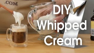 DIY whipped cream in 60 seconds [upl. by Aeret]