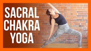 45 min Sacral Chakra Yoga  Yoga for HIPS Strength amp Stretch [upl. by Yrellam]