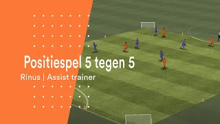 Positiespel 5 tegen 5  Oefening  Rinus [upl. by Itsim120]