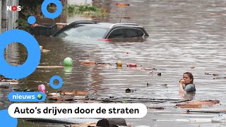 Mensen in België en Duitsland omgekomen door wateroverlast [upl. by Allak]