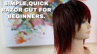 RAZOR SHAG HAIRCUT FOR BEGINNERS [upl. by Tiffie]