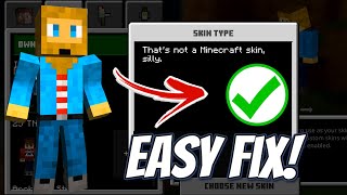 Thats Not A Minecraft Skin Silly Error Fix EASY [upl. by Range980]