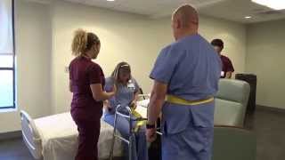 Physical Therapy Transfer Training  How To Transfer From Wheelchair To Bed [upl. by Guimar]