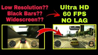 NFSMW Widescreen  Black Bars  Game Crash fix HD GRAPHICS  60 FPS [upl. by Yralam]