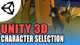 Character Selection And changing scene  Unity 3DTutorialC [upl. by Ilatfan327]