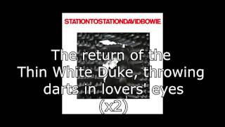 Station to Station  David Bowie  Lyrics [upl. by Coleen8]