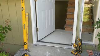 Jeld Wen Front Door Installation  Really crappy products and craftsmanship PART 1 [upl. by Baptista]