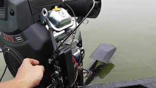 MudSkipper 22hp Surface Drive With Clutch on Predator 22hp Engine  Testing Clutch and Hour Meter [upl. by Tommy]