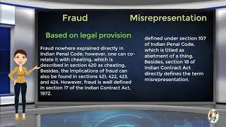 What is Difference Between Fraud amp Misrepresentation [upl. by Allesor593]