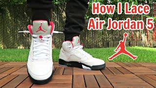 How I Lace My Air Jordan 5 [upl. by Noryb]