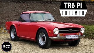 TRIUMPH TR6  TR 6 PI 1976  Modest test drive  Engine sound  SCC TV [upl. by Cristiona]