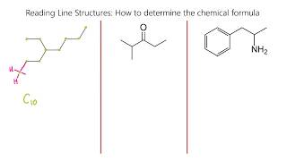 Reading Skeletal Line Structures Organic Chemistry Part 1 [upl. by Danila]