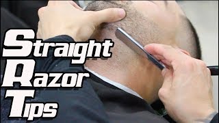 Straight Razor Tutorial  Barber Tips [upl. by Orna66]