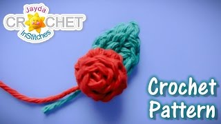 Rosebud Crochet Pattern amp Tutorial [upl. by Ihsir]