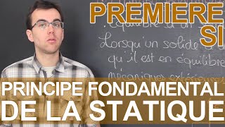 Principe fondamental de la statique PFS  SI  1ère  Les Bons Profs [upl. by Chinua]