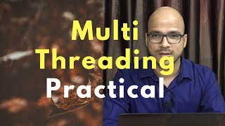 132 Multithreading in Java Practical [upl. by Nwahsed]