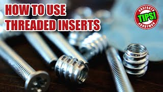 Tips to use THREADED INSERTS in wood [upl. by Rome]