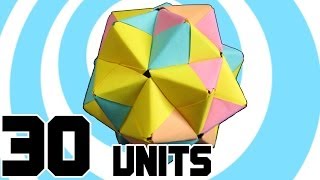 Modular Origami Icosahedron 30 Sonobe Units [upl. by Whitaker142]