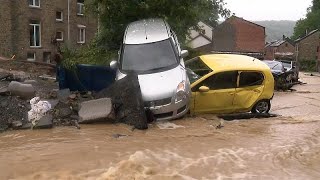 Inondations en Belgique après de fortes pluies [upl. by Liek500]