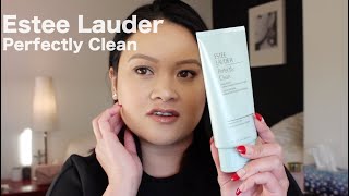 Estee Lauder Perfectly clean Review  CRISTINA MADARA [upl. by Anikes]