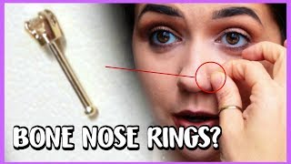 How to Put In a Bone Nose Ring [upl. by Noillid406]