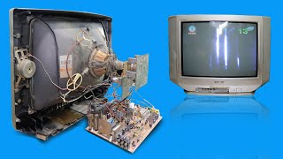 Restoration old TV and Repair old SONY Television Success [upl. by Welsh]