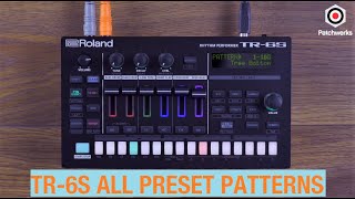 Roland TR6S is here all preset patterns [upl. by Akered]