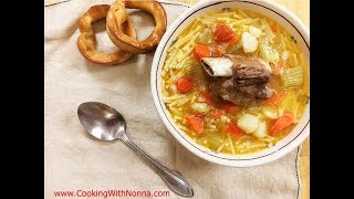 Beef Soup  Brodo di Carne  Rossellas Cooking with Nonna [upl. by Nevarc]