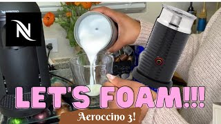 How To Foam Milk With Aeroccino 3 Make Coffee With Foam Tips amp Tricks  Easy Foamed Latte Recipe [upl. by Woody887]