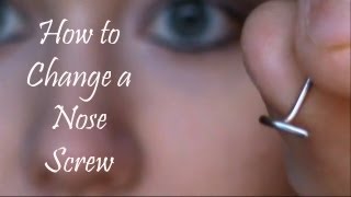 How to Change a Nose Screw [upl. by Aved]