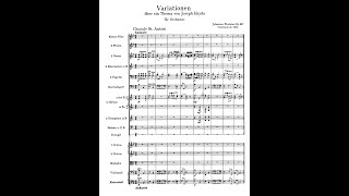 Johannes Brahms  Variations on a Theme by Joseph Haydn  Score [upl. by Amye]