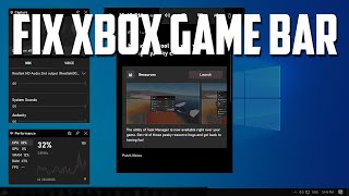 How To Fix Xbox Game Bar Not WorkingNot Opening in Windows 10 [upl. by Nirual]