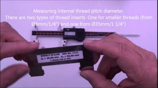 Measuring External amp Internal Thread Pitch Diameter [upl. by Annawal844]