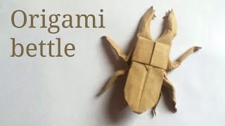 Origami Bettle tutorial Neige A [upl. by Amerigo533]