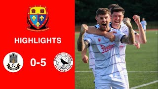 Caerleon 05 Cwmbrân Town  Gwent FA Senior cup  Quarter final highlights [upl. by Fancie]