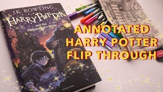 ANNOTATED HARRY POTTER FLIP THROUGH ✨ [upl. by Chariot]