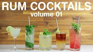 BEST RUM COCKTAILS  volume 01 [upl. by Ecille]