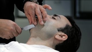 How to Use a Straight Razor  Shaving Tips [upl. by Arvy]