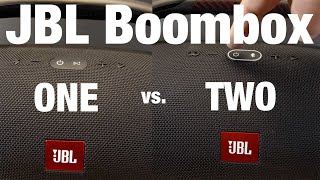 JBL Boombox 1 vs 2 Details [upl. by Kinna]