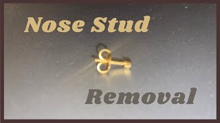 How To Remove Nose Stud with butterfly backing READ DESCRIPTION [upl. by Hestia]