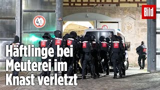 Gefängnismeuterei Polizei stürmt Knast in Thüringen  JVA Untermaßfeld [upl. by Strong]