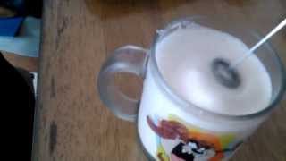 Aerolatte Review Frothing Cold Milk In Under 1 Minute [upl. by Gorges862]